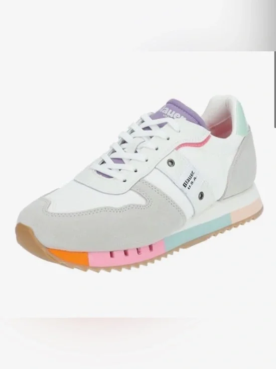 Blauer USA MELROSE Damen Women’s Multicolor Suede Sneakers Size 8 (EU 38)