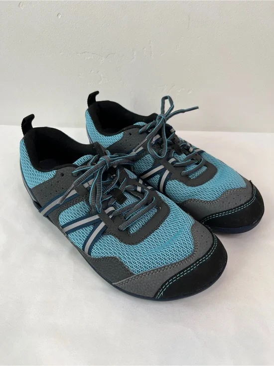 Xero Shoes Prio Blue Gray Barefoot Minimalist Cross Trainer Sneaker Womens 8.5