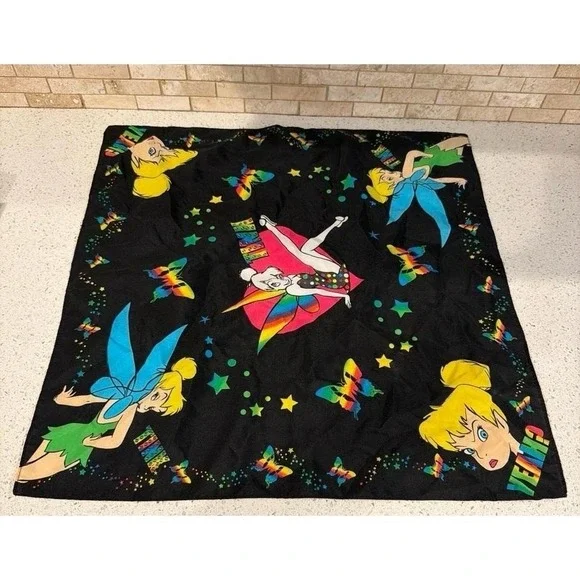 Y2K Disney Tinker Bell Bandana Handkerchief‎ Vintage