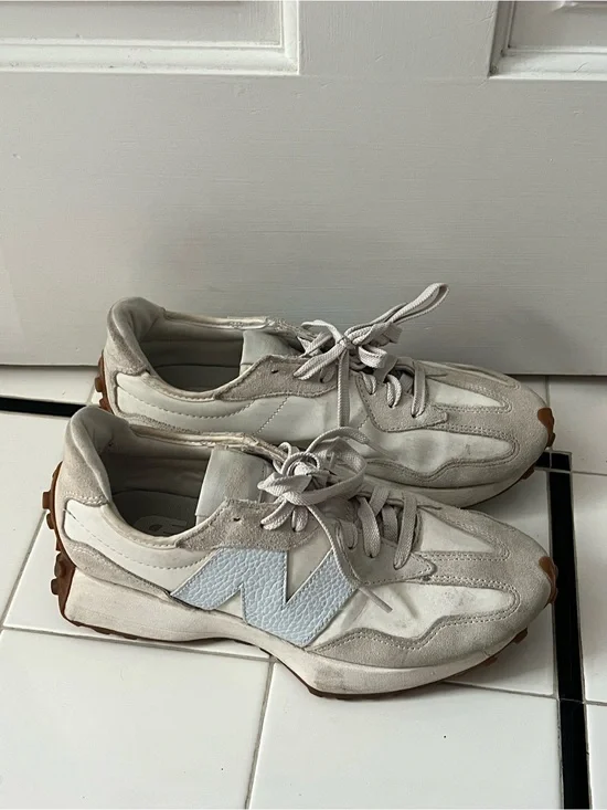 Women's Neutral New Balance Running Sneakers - Light Gray/White