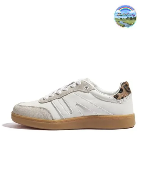Women's Retro Suede Leather Fashion Sneakers Comfortable Athletic Shoes