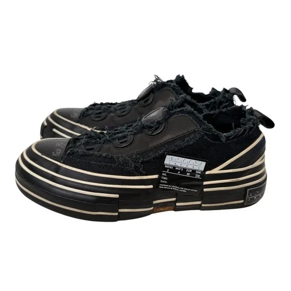 Yohji Yamamoto xVessel G.O.P. Lows Sneakers Womens 4 EUR 35 Black Deconstructed