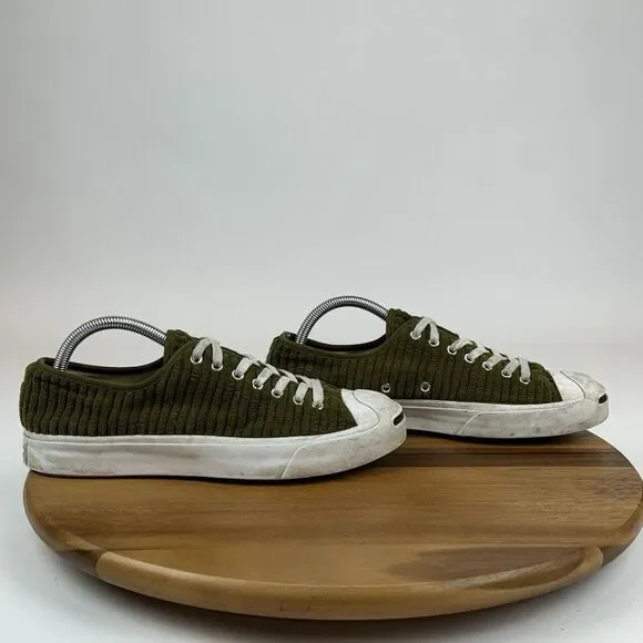 Womens Converse X Jack Purcell Widewale‎ Cord Ox Surplus Olive Sneakers Size 9.5