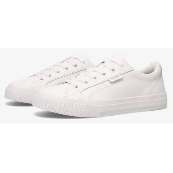 Taos Women's White Leather Plim Soul Lux Athletic Sneakers Size 10.5 M
