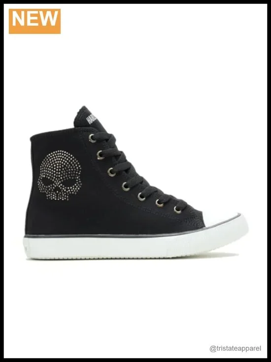 Harley-Davidson Women's Flora Sneakers Casual Canvas Lace-Up Shoes