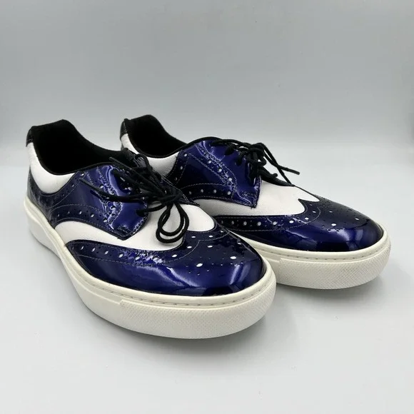 SAS Oxland Casual Shoe Sneaker Leather White Sapphire Blue Women's Size 7M $235‎