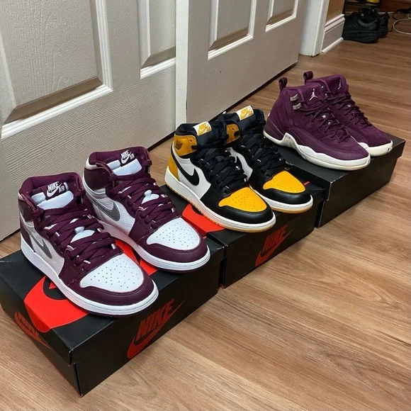 Air Jordan Retro 1 And 12 Women’s Sneaker Bundle Sizes 6.5
