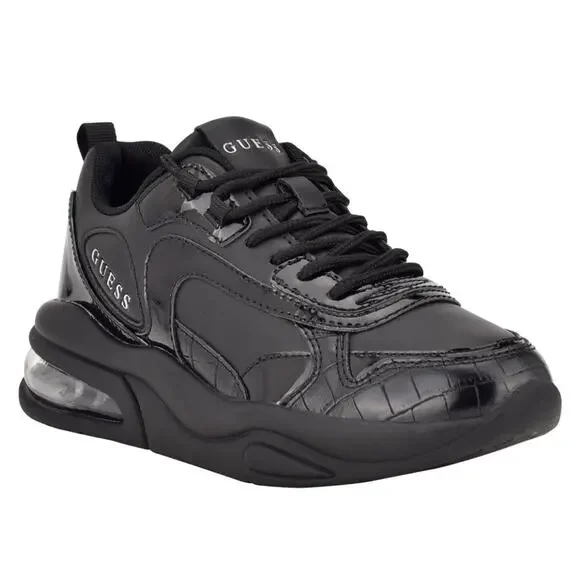 Guess Women's Fever Sneakers Black Sz 5.5
