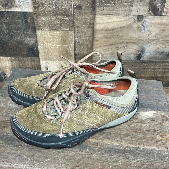MERRELL Kangaroo Mimosa Rough Leather Glee‎ Hiking Trail Shoes Women's Size 7