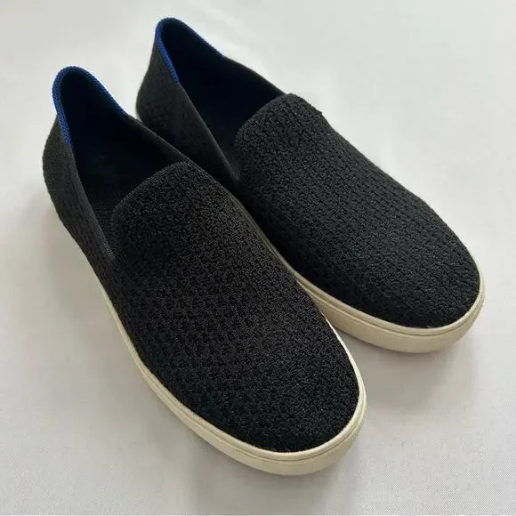 Rothy's The Original Slip On Sneakers Black Size 8
