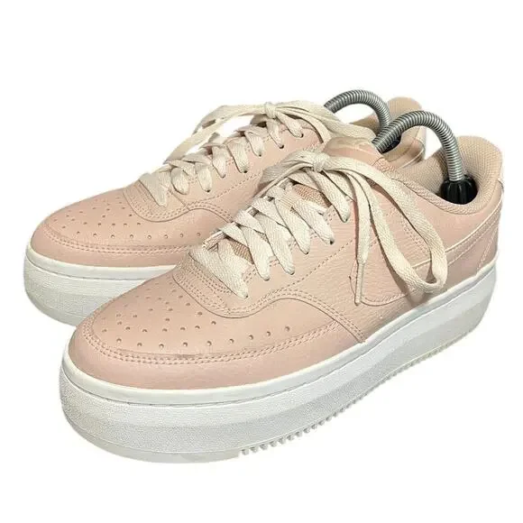 Nike Women Court‎ Vision Alta Platform Shoe Size 11 Pink Oxford DM0113-600
