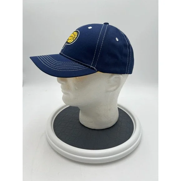 Indiana Pacers Snapback Hat Blue Yellow Contrast‎ Stitch Adjustable NBA Cap