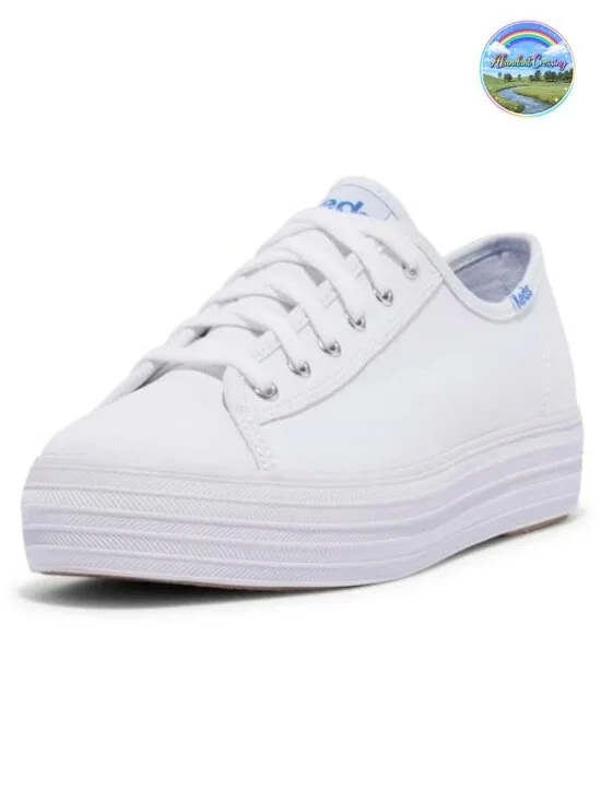 Keds Triple Kick Women's Canvas Lace Up Fashion Sneakers Lightweight Casual
