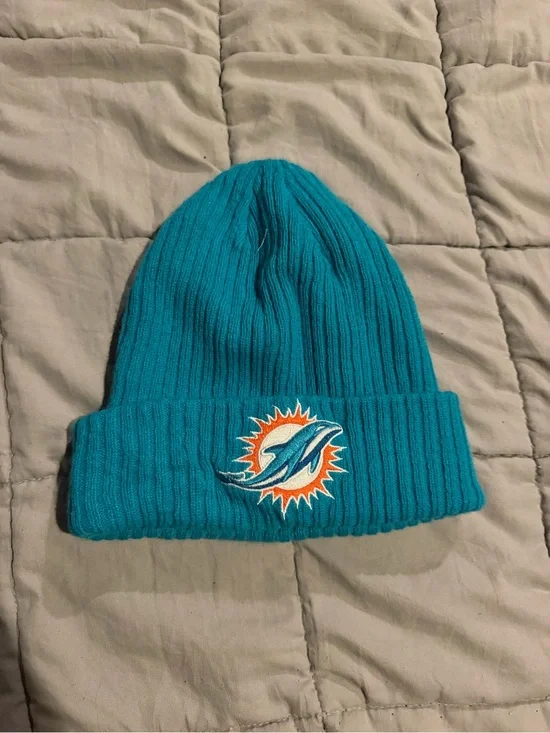 Fanatics Miami Dolphins Teal Rib Knit Kids Beanie