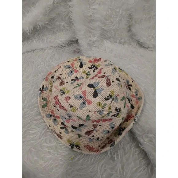 Kids Bucket Hat Floral‎ Print Summer Beach Sun Hat For Girls