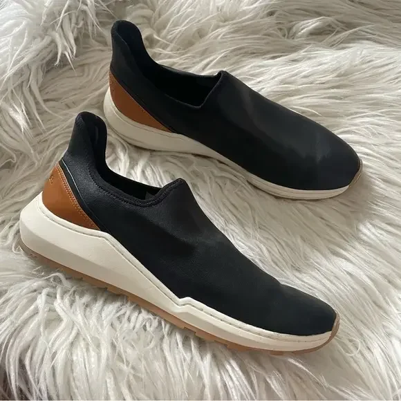 Vince Womens Shoes Vince‎ Marlon Leather Slip-On Sneakers size ladies 8.5