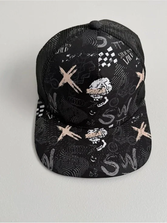 Strictly Wild Baby Trucker Hat 2T-7 Snapback Toddler Cap SW Bones