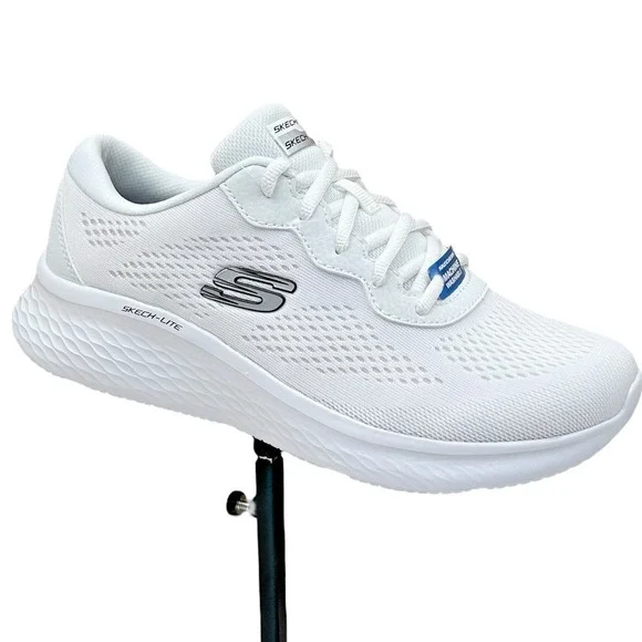 Skechers Skech-Lite Pro Women's Vegan Sneaker Size 8.5 White Memory Foam Insole