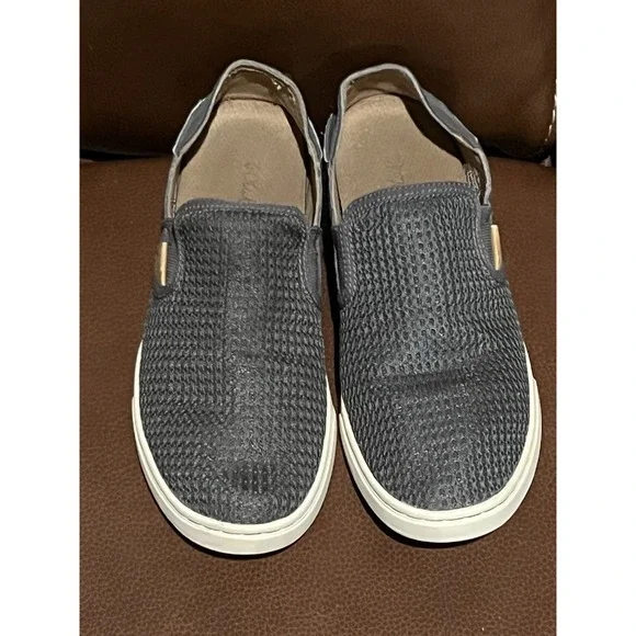 Olukai Womens Pehuea Slip-On Sneakers Grey Sz 7‎