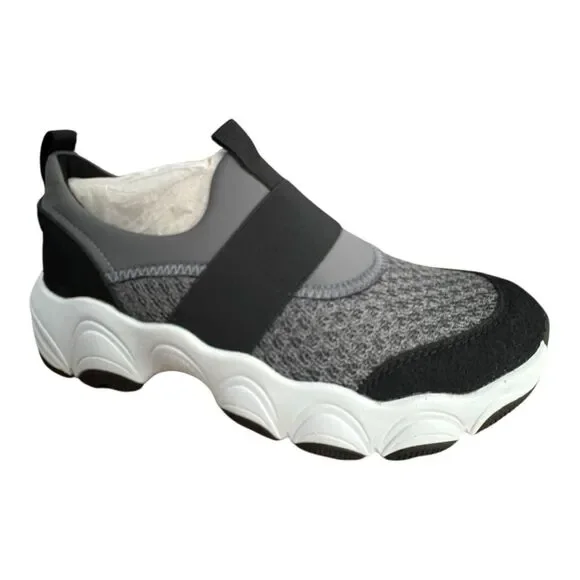 Alegria‎ Sneakers Women’s 38/ US 8-8.5 Sleek Joy Slate Gray Slip On Shoes $130
