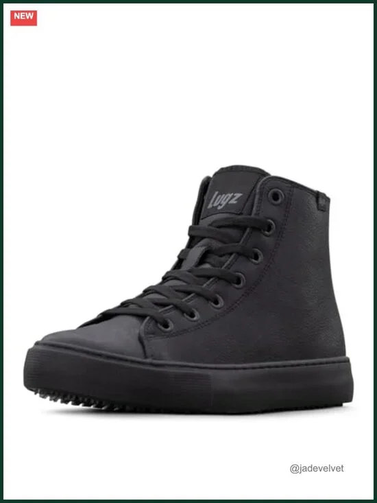 Lugz Women's Stagger Hi Slip-Resistant Leather Work Sneaker