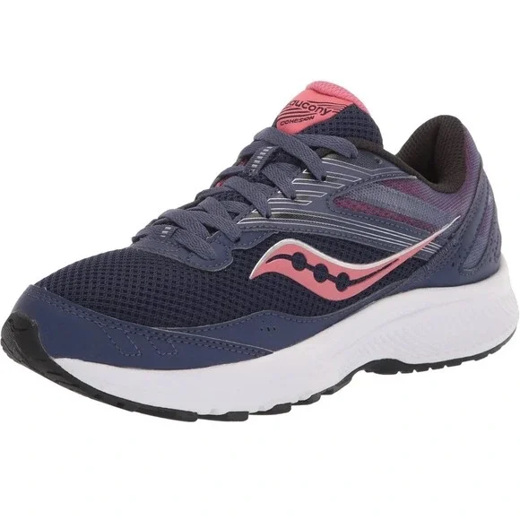 Saucony Women's Cohesion 15 Running Shoes 6.5 Sneakers Cobalt Purple Punch‎