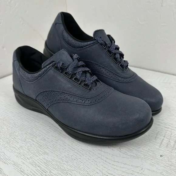SAS‎ Walk Easy Lace Up Walking Shoe Women's 9 N Navy Blueberry