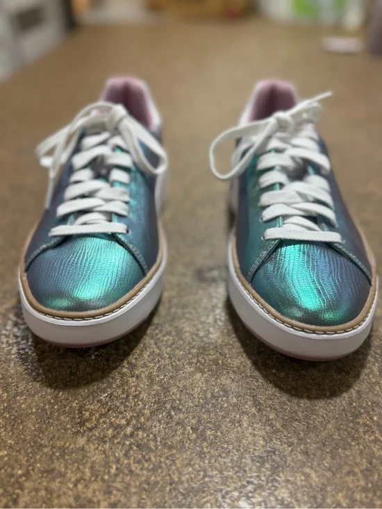 Cole Haan Iridescent Teal Low-Top Sneakers