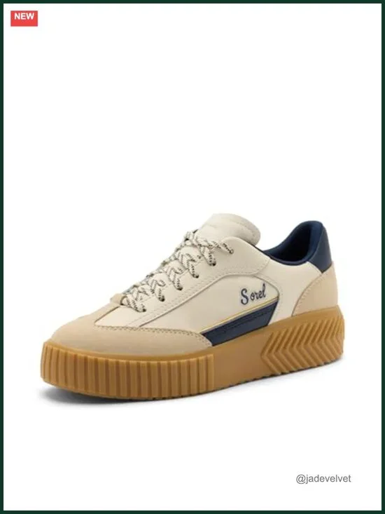 Sorel Ona Ave T-Toe Retro Sneaker Women's Leather Suede EVA Footbed