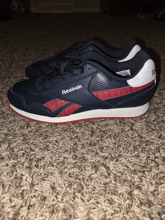 Reebok Royal Classic Jogger 3.0 Navy Red Youth Size 4 / Women's 5.5