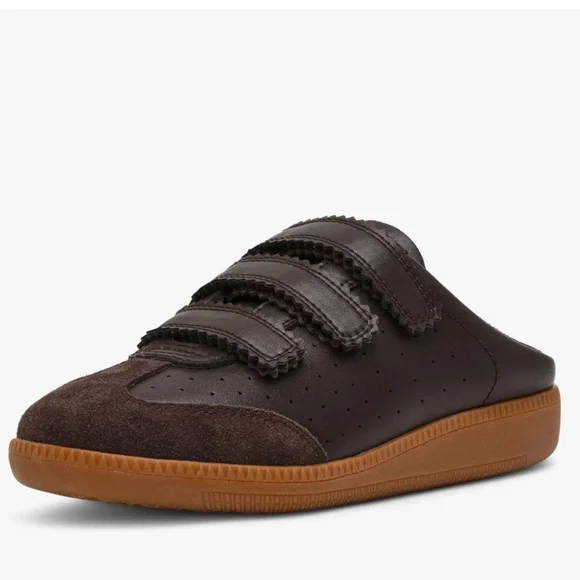 Steve Madden Dark Brown and Gum Mule Sneakers