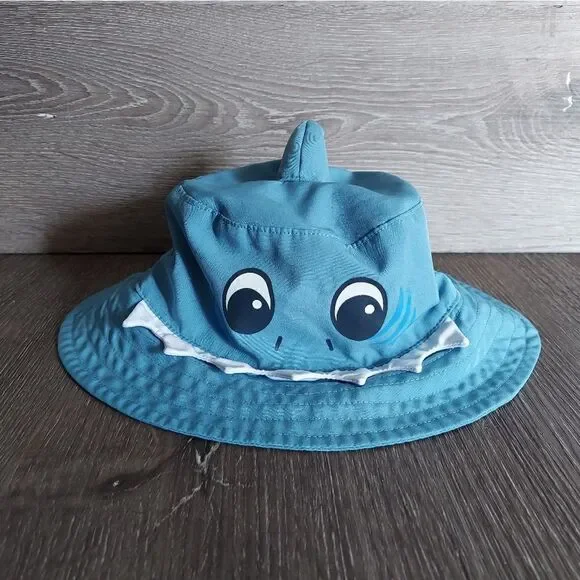 Tommy Bahama Baby Shark Blue Toddler Bucket Sun Hat