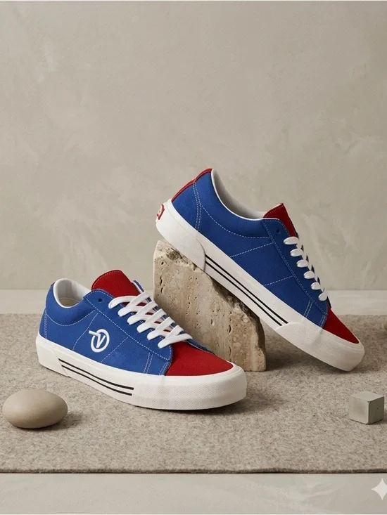 Vans Anaheim Factory SID DX OG Blue Red W7.5 VN0A4BTXXIB NIB