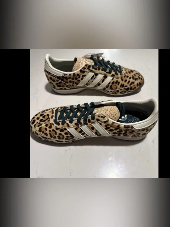 Adidas Originals SL 72 OG Leopard Print Magic Beige - Size US 9.5W / 8.5M