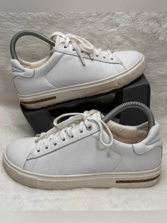 Birkenstock Bend Low Women's Size 6 White Leather Minimalist Sneaker Shoes