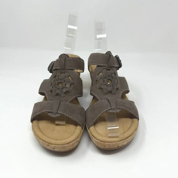 EUC Gabor Comfort Cork‎ Wedge Sandals 9