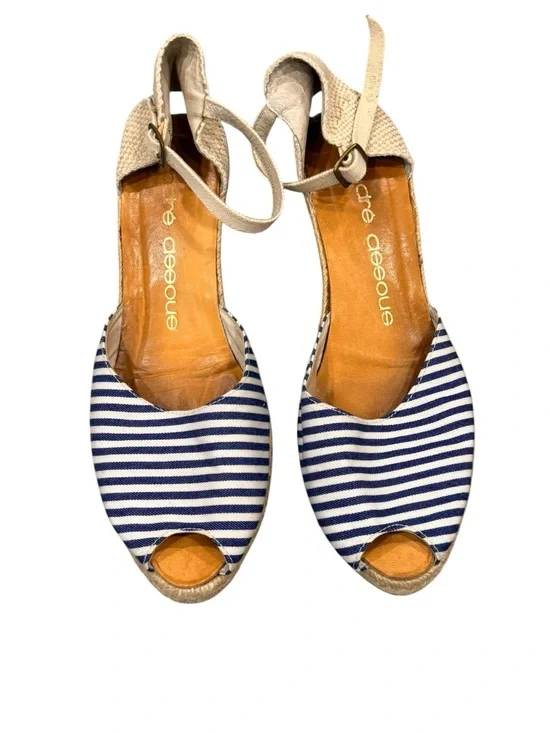 Andre Assous Womens Espadrille Wedge Sandal Size 10