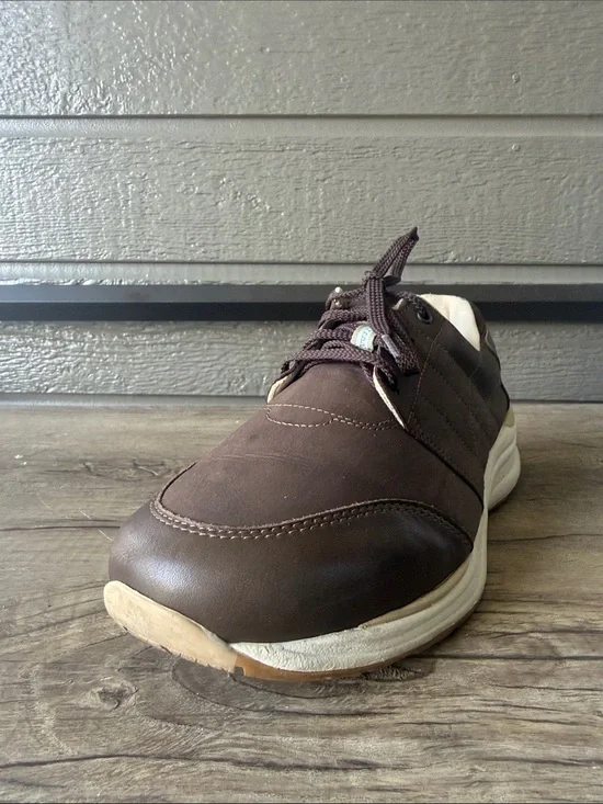 SAS Tripad ComfortMen's Brown Leather-Look Lace-Up Oxfords size 10 WW