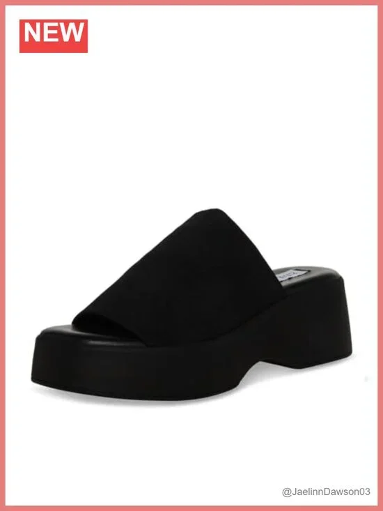 Platform Wedge Sandals with Sculpted Sole