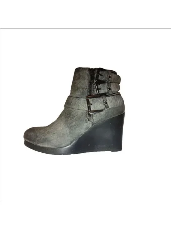 Daytrip Suede Wedge Booties Size 6.5