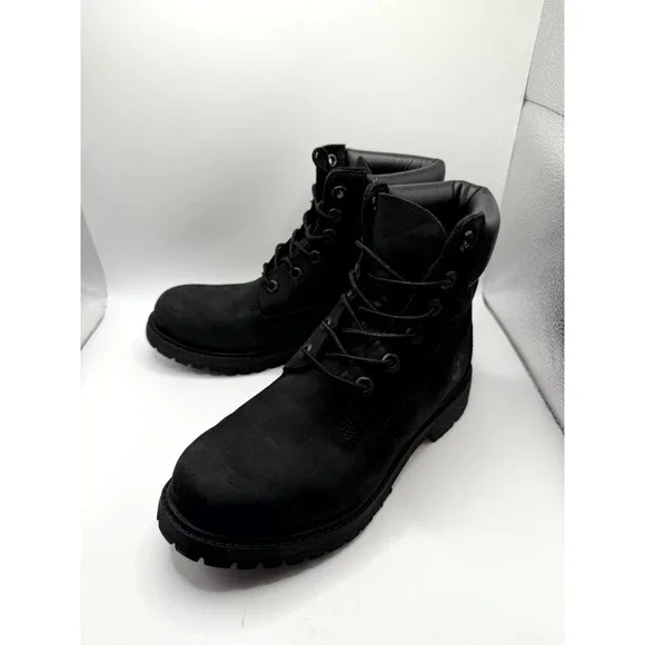Timberland Premium 6-Inch TB08658A001 Womens‎ 7 M Black Leather Waterproof Boot
