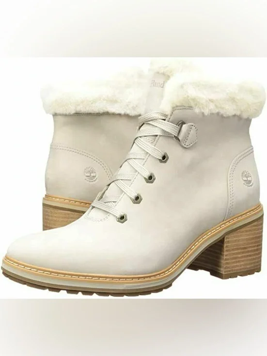 Timberland Sienna High Waterproof Mid Hiker Boot Light Beige Nubuck