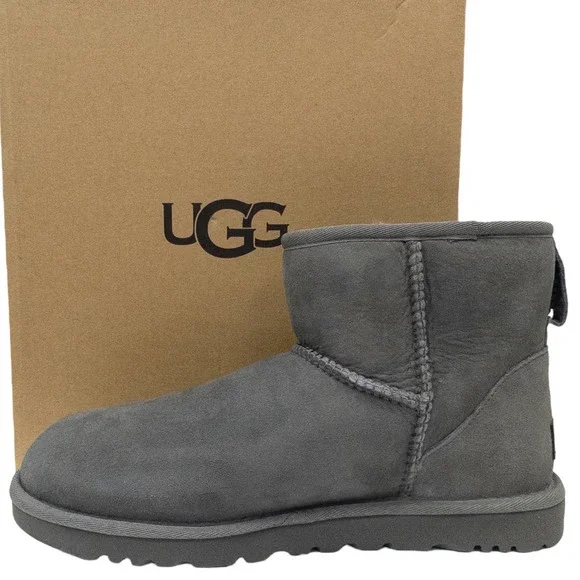 Authentic Ugg Classic Mini II Boots Grey Women's size 6 Gray