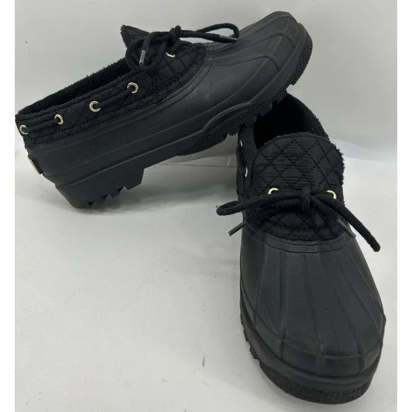 Sperry's Top Sider Duckling Black Low Rain Shoes‎ STS95272 Women's Size 9
