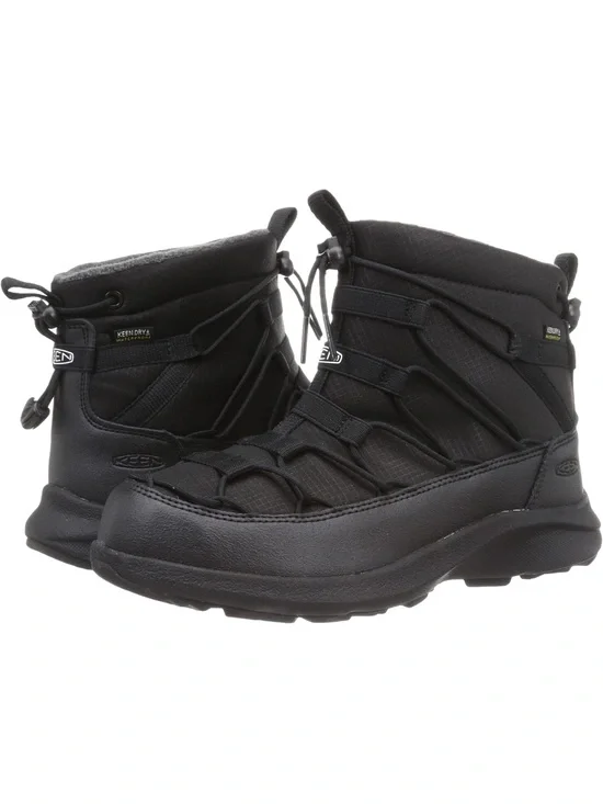 NEW KEEN Uneek Waterproof Chukka Boot Black/Black