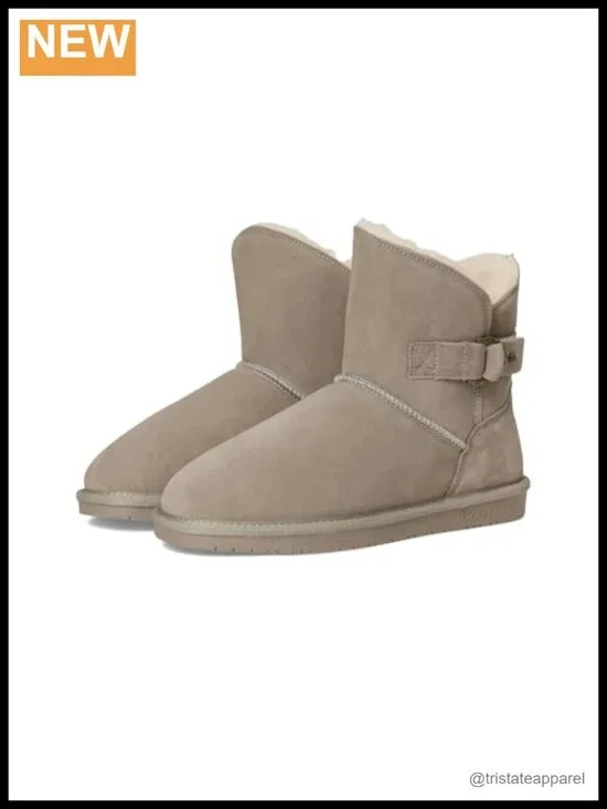 BEARPAW Women's Mid-Calf Suede Winter Fashion Boots with Sherpa Fleece Lining