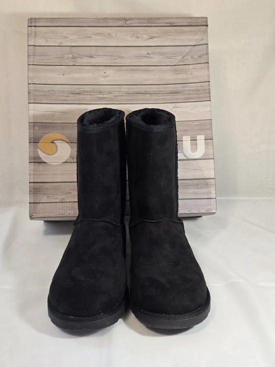 Makalu California Women's Black Classic Fleece-lined Winter Boots Size 8 M