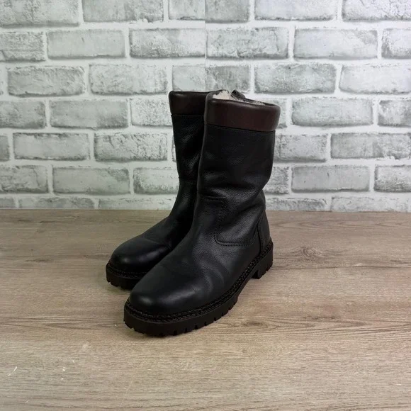 Kandahar Shearling Lined Leather Winter‎ Boots 7.5