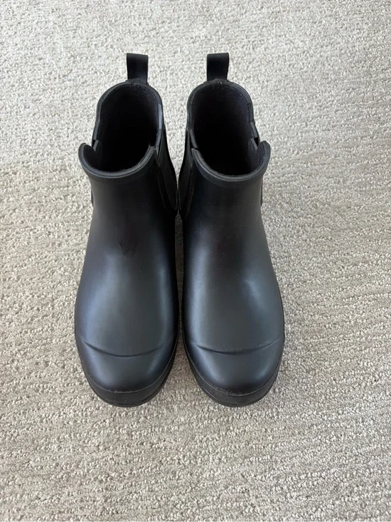 Sperry Youth Black Chelsea Waterproof Rain Boots