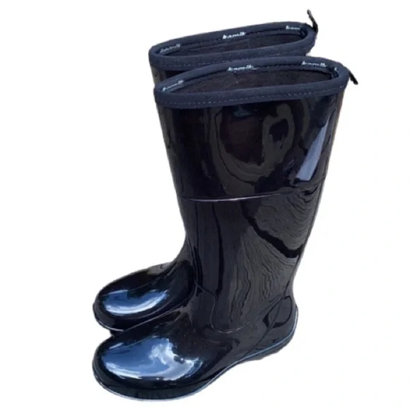 Kamik tall boots‎ black rain size 6 NEW